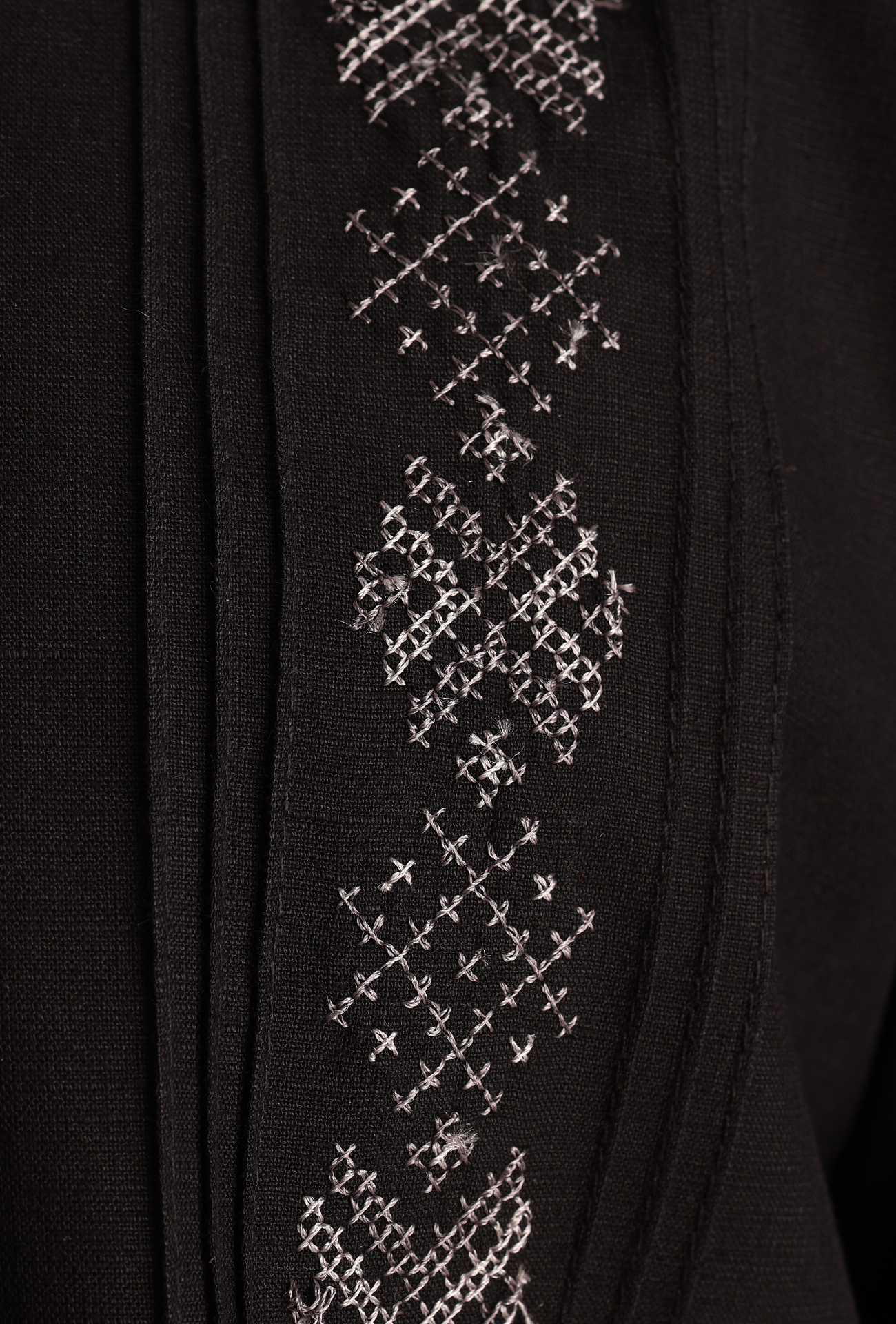 Camisa Guayabera Manga Larga Corte Clásico Bordado Para Hombre