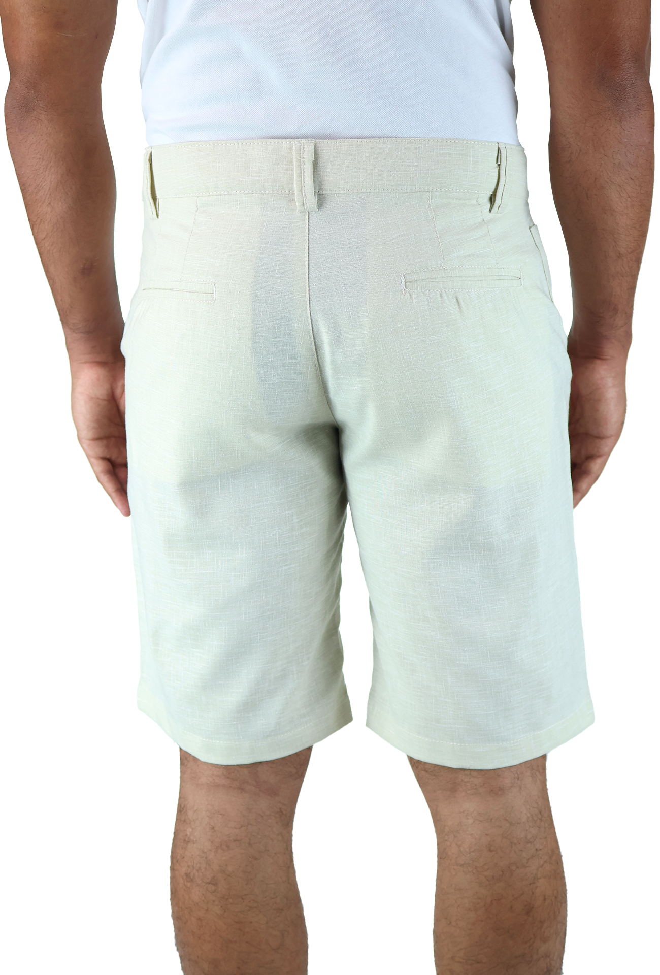 Bermuda De Tipo Lino Para Hombre Fresco
