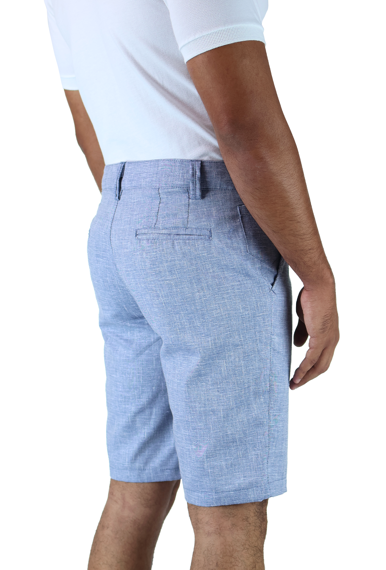 Bermuda De Tipo Lino Para Hombre Fresco