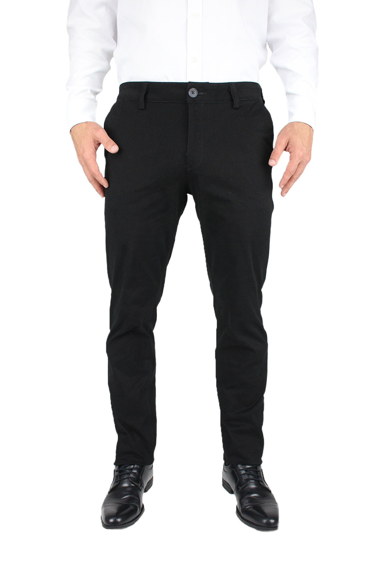 Pantalón Corte Chino Slim Fit Algodón Para Hombre