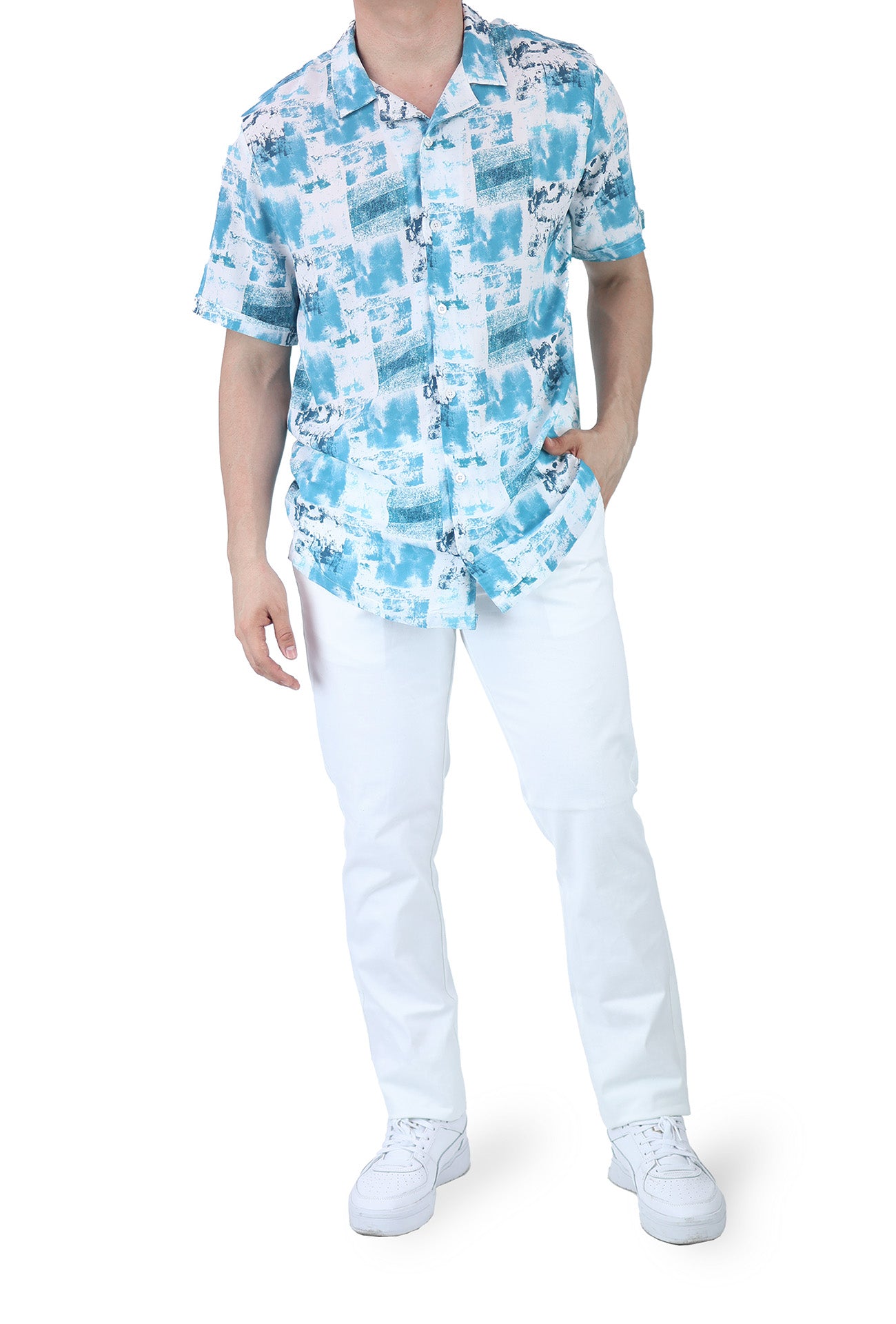 Pantalón de vestir para caballero de ajuste clásico, corte Slim fit de algodón premium Strech