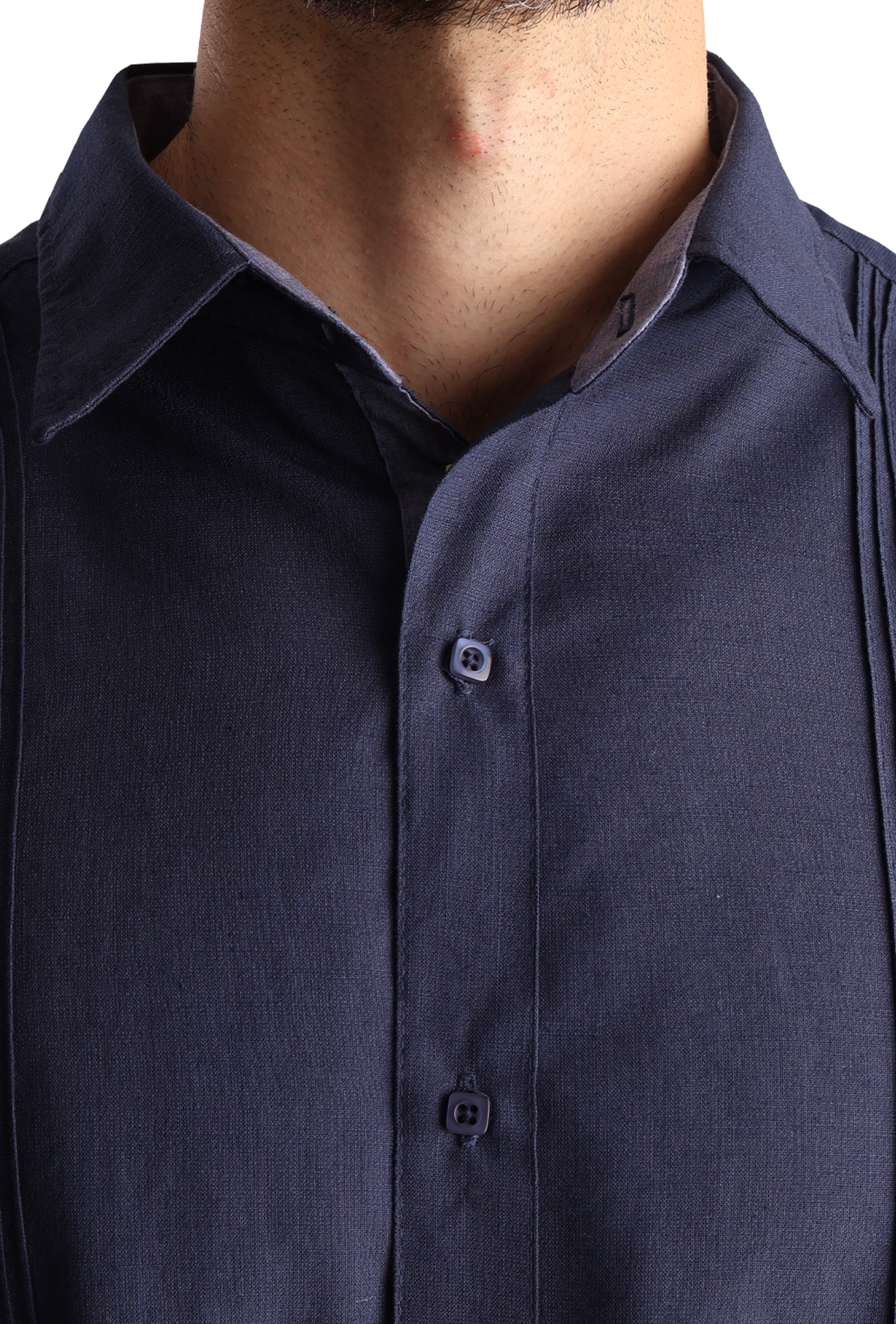 Camisa Guayabera Manga Larga Corte Clásico Bordado Para Hombre