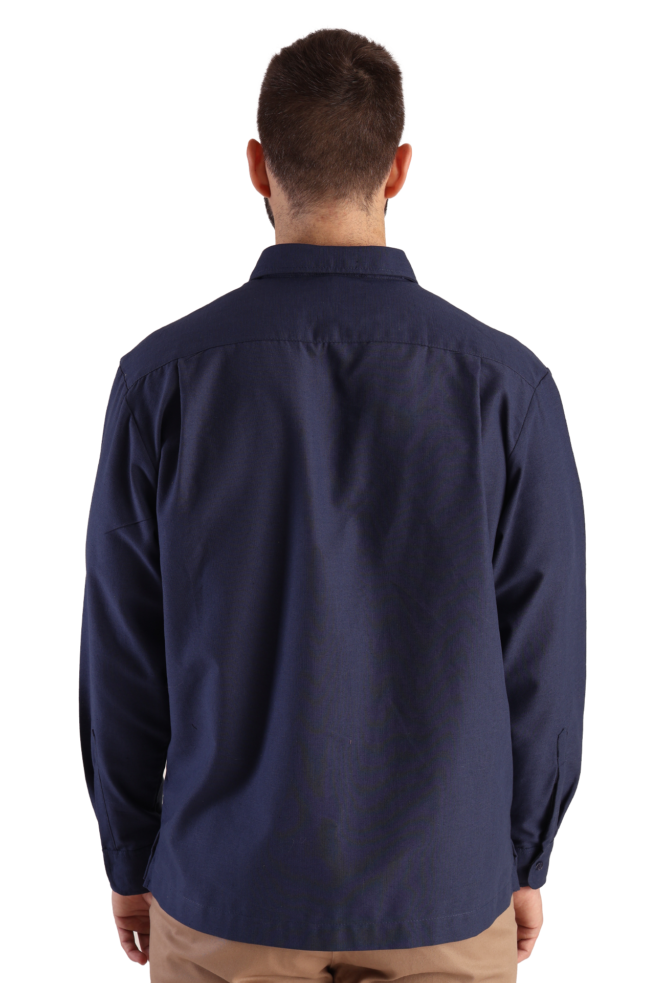 Camisa Guayabera Manga Larga Corte Clásico Bordado Para Hombre