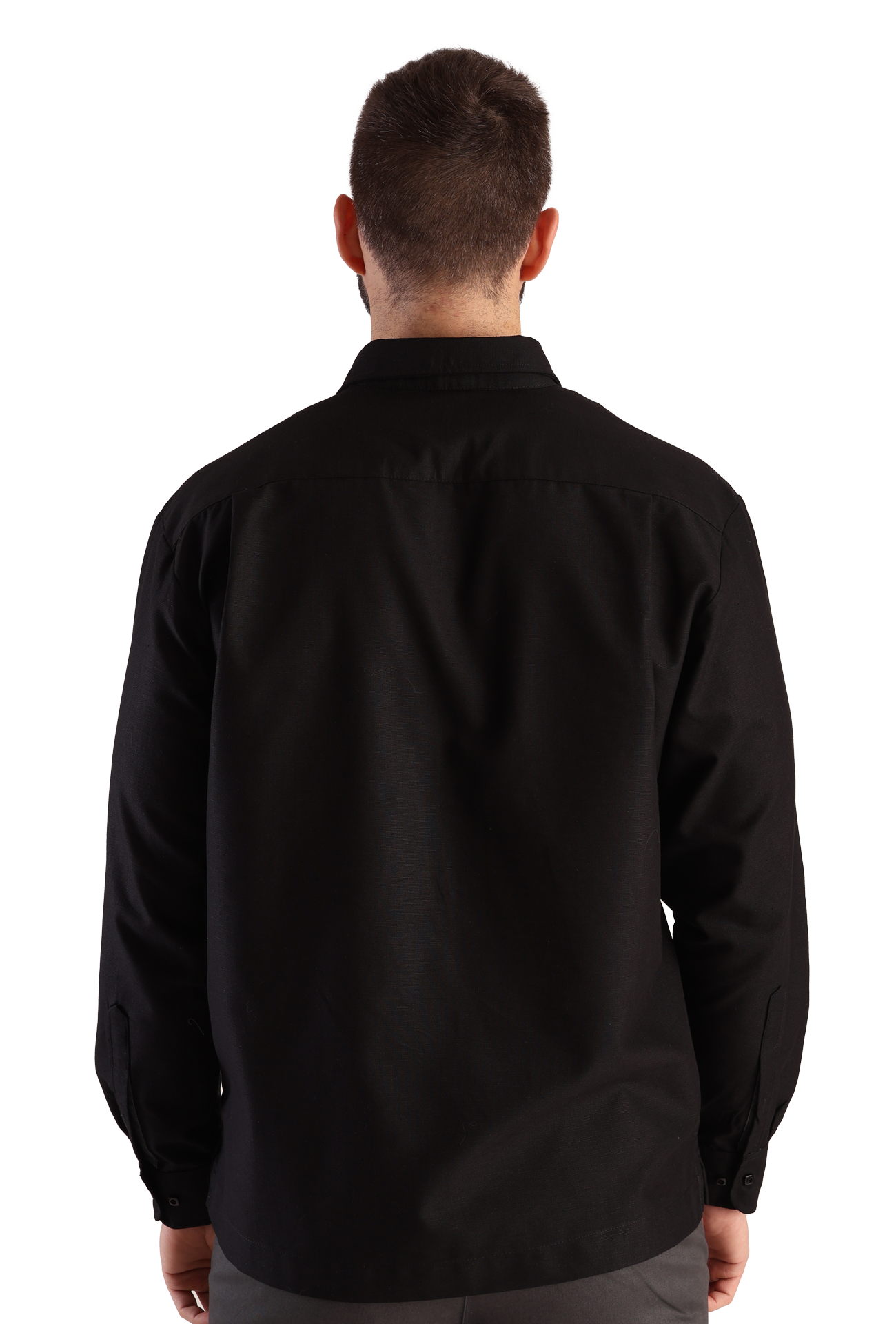 Camisa Guayabera Manga Larga Corte Clásico Bordado Para Hombre