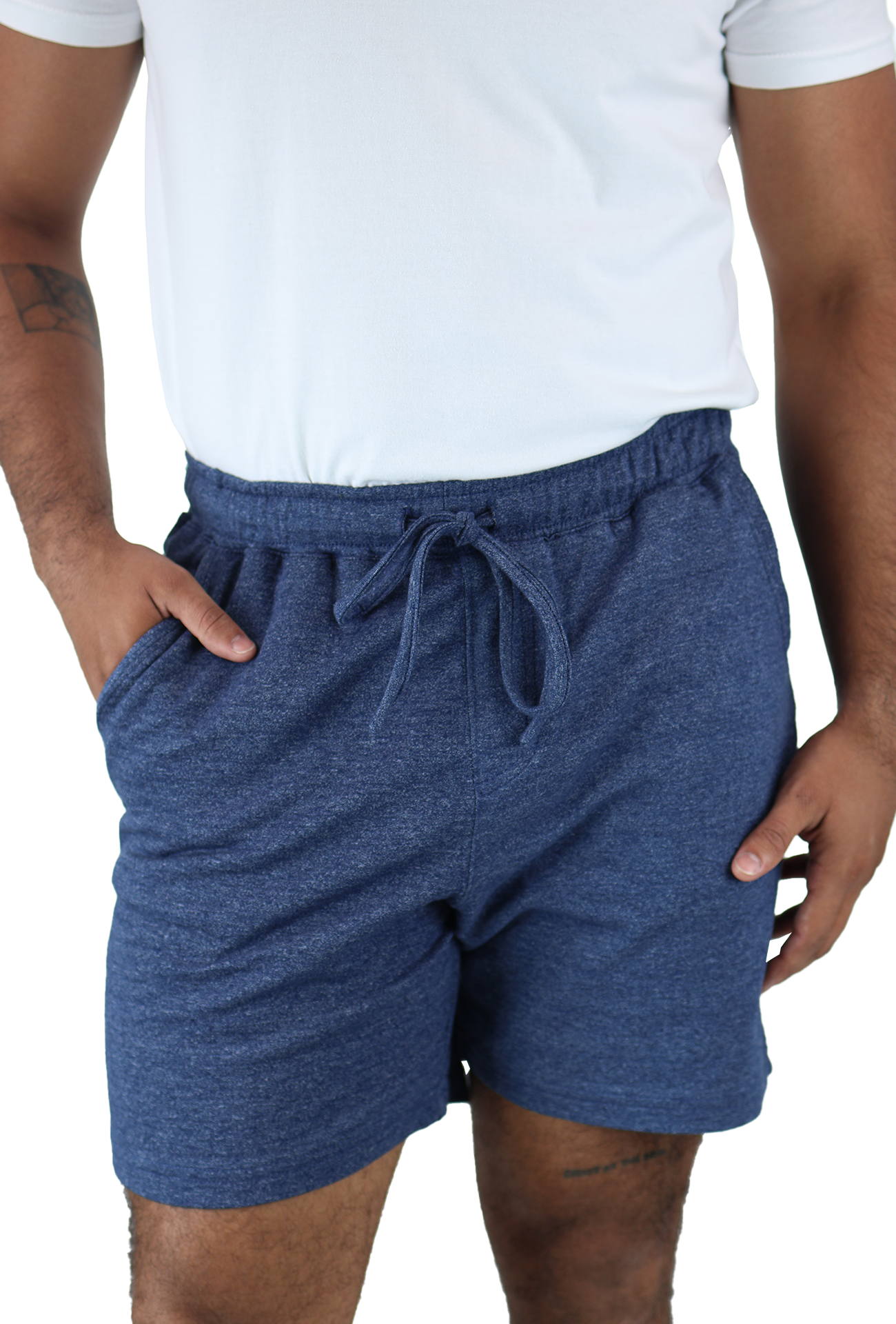 Shorts Cordón Ajustable Para Gym Con Bolsas Para Hombre