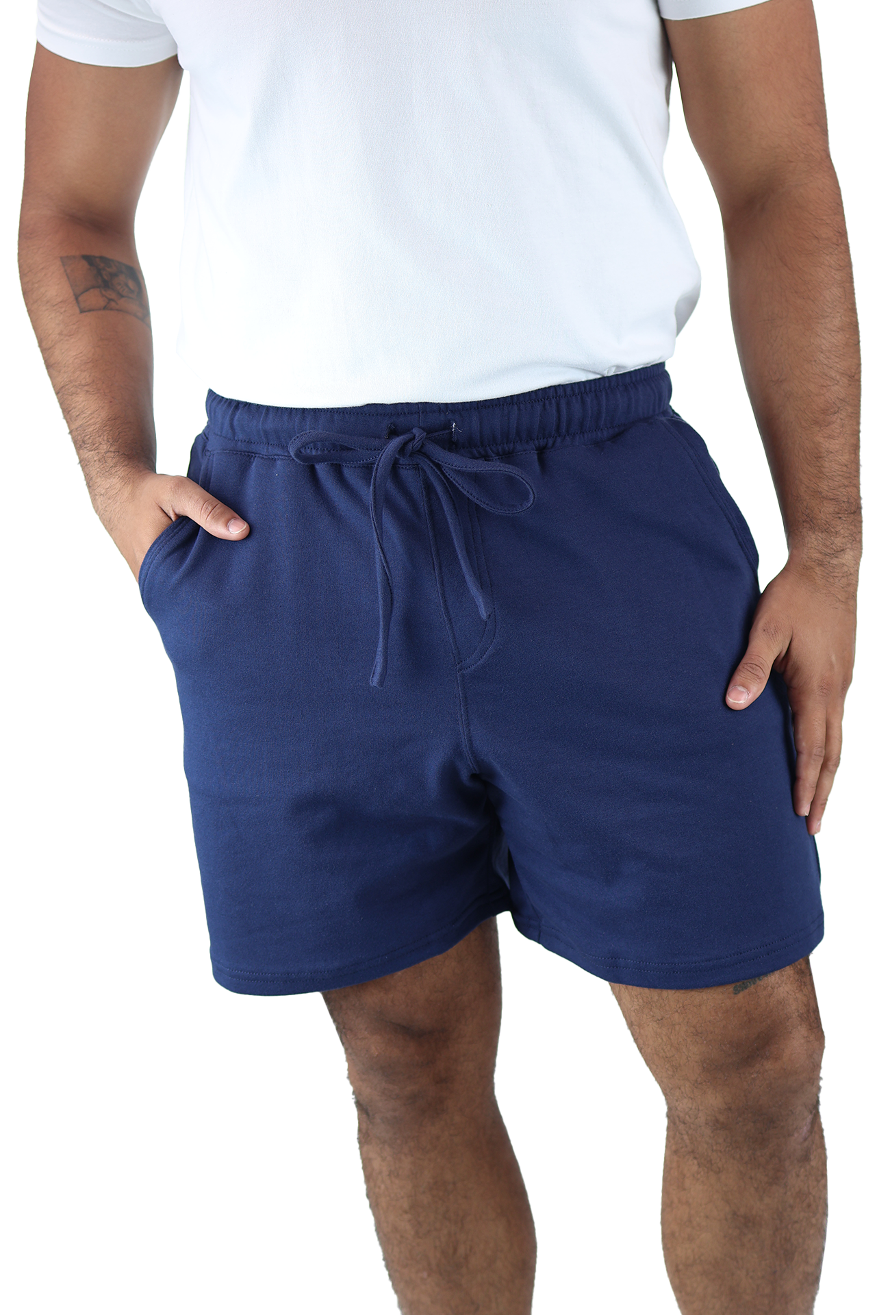 Shorts Cordón Ajustable Para Gym Con Bolsas Para Hombre