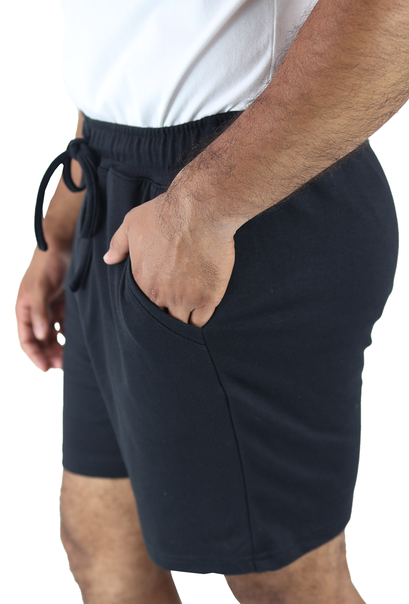 Shorts Cordón Ajustable Para Gym Con Bolsas Para Hombre