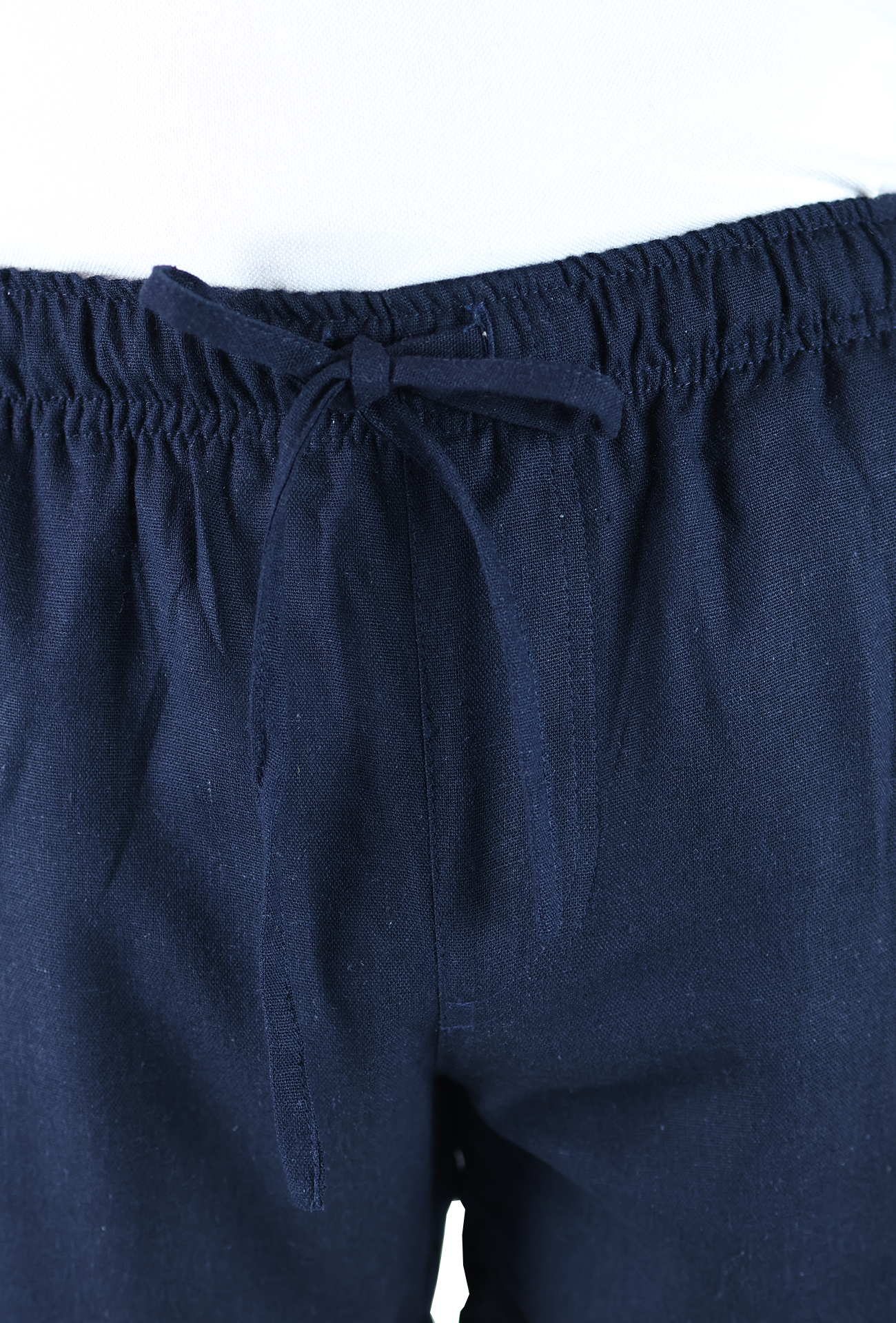 Short Textura Lino Elástico Ajustable Con Bolsillo Para Caballero