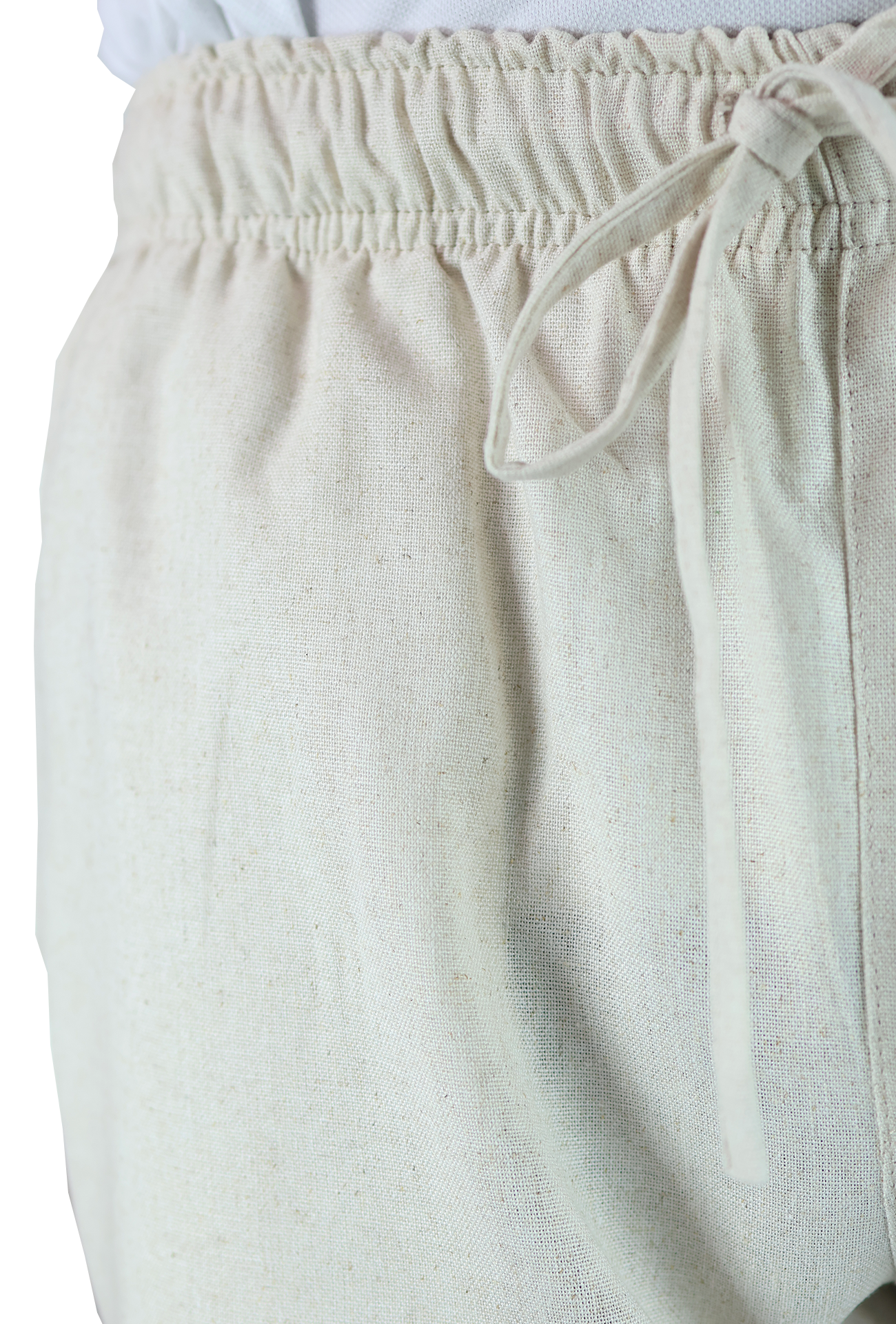 Short Textura Lino Elástico Ajustable Con Bolsillo Para Caballero