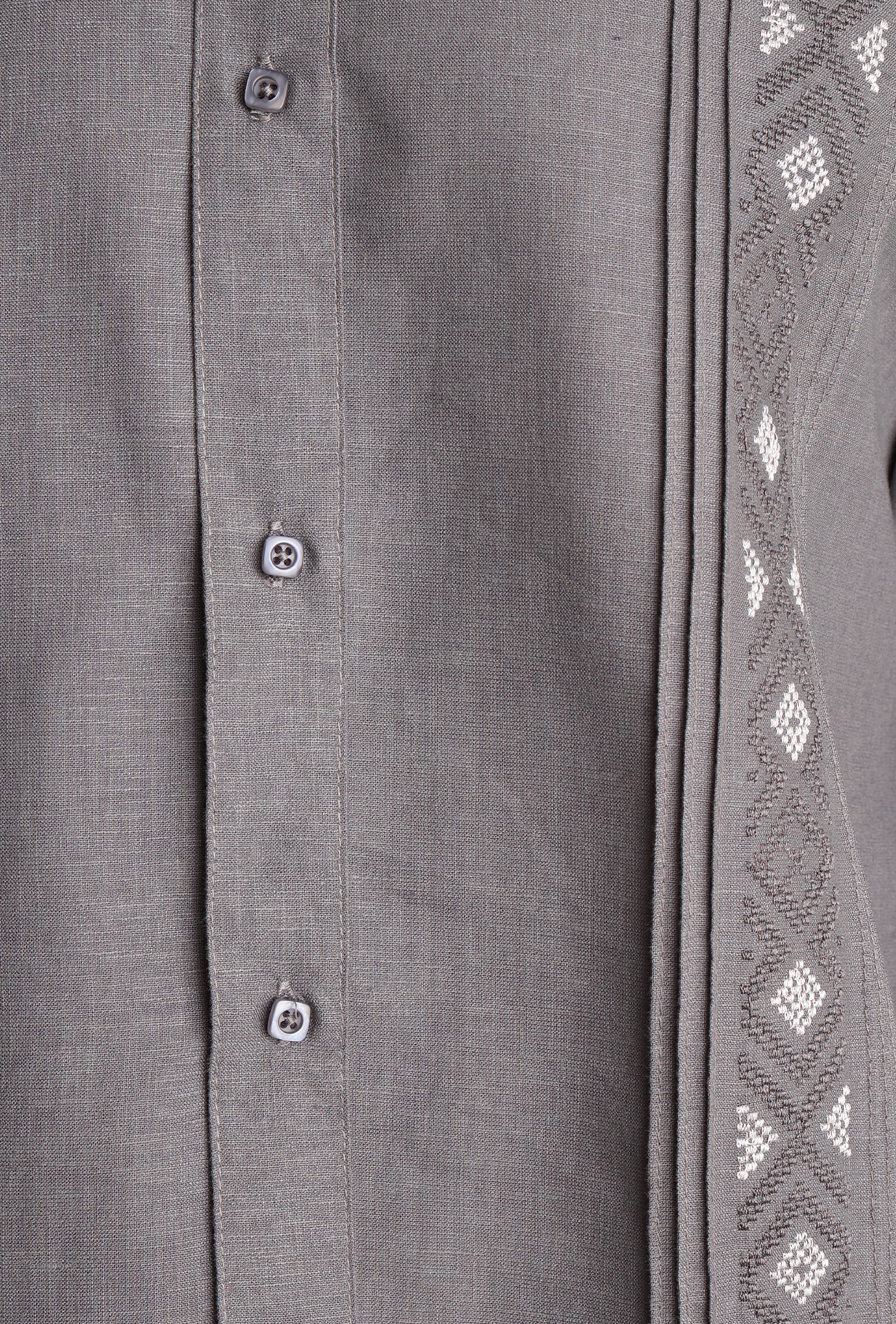 Camisa Guayabera Manga Larga Corte Clásico Bordado Para Hombre