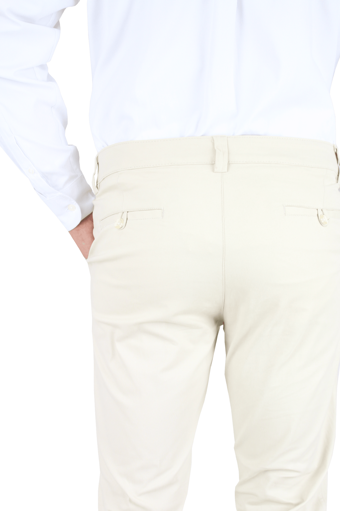 Pantalón Corte Chino Slim Fit Algodón Para Hombre
