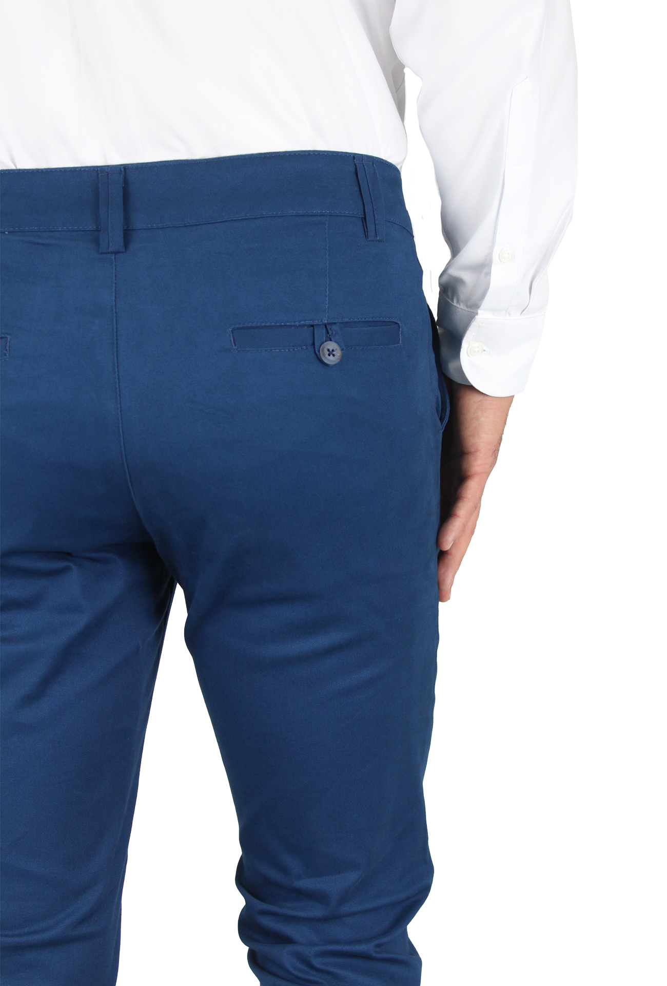 Pantalón Corte Chino Slim Fit Algodón Para Hombre