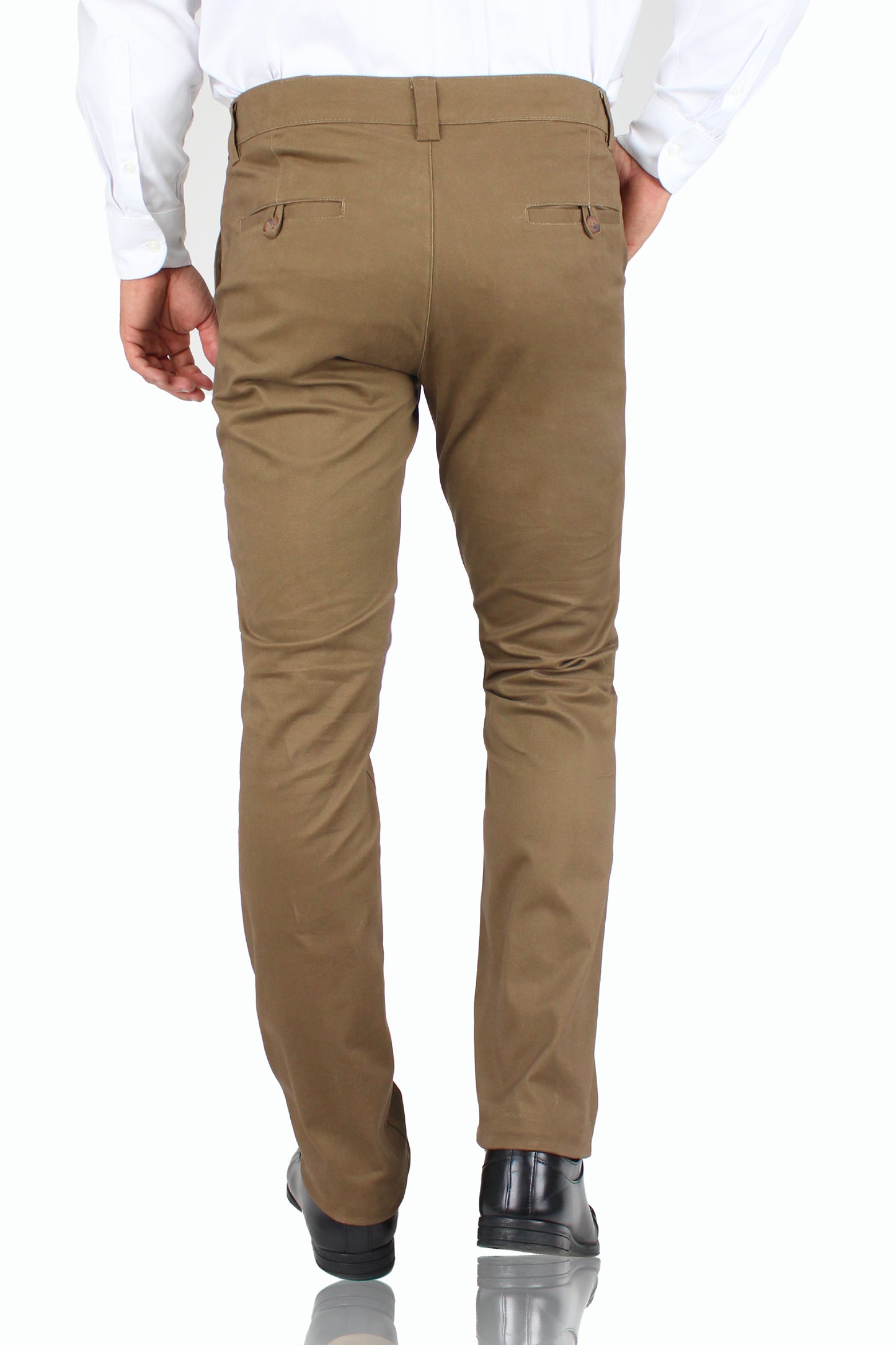 Pantalón Corte Chino Slim Fit Algodón Para Hombre