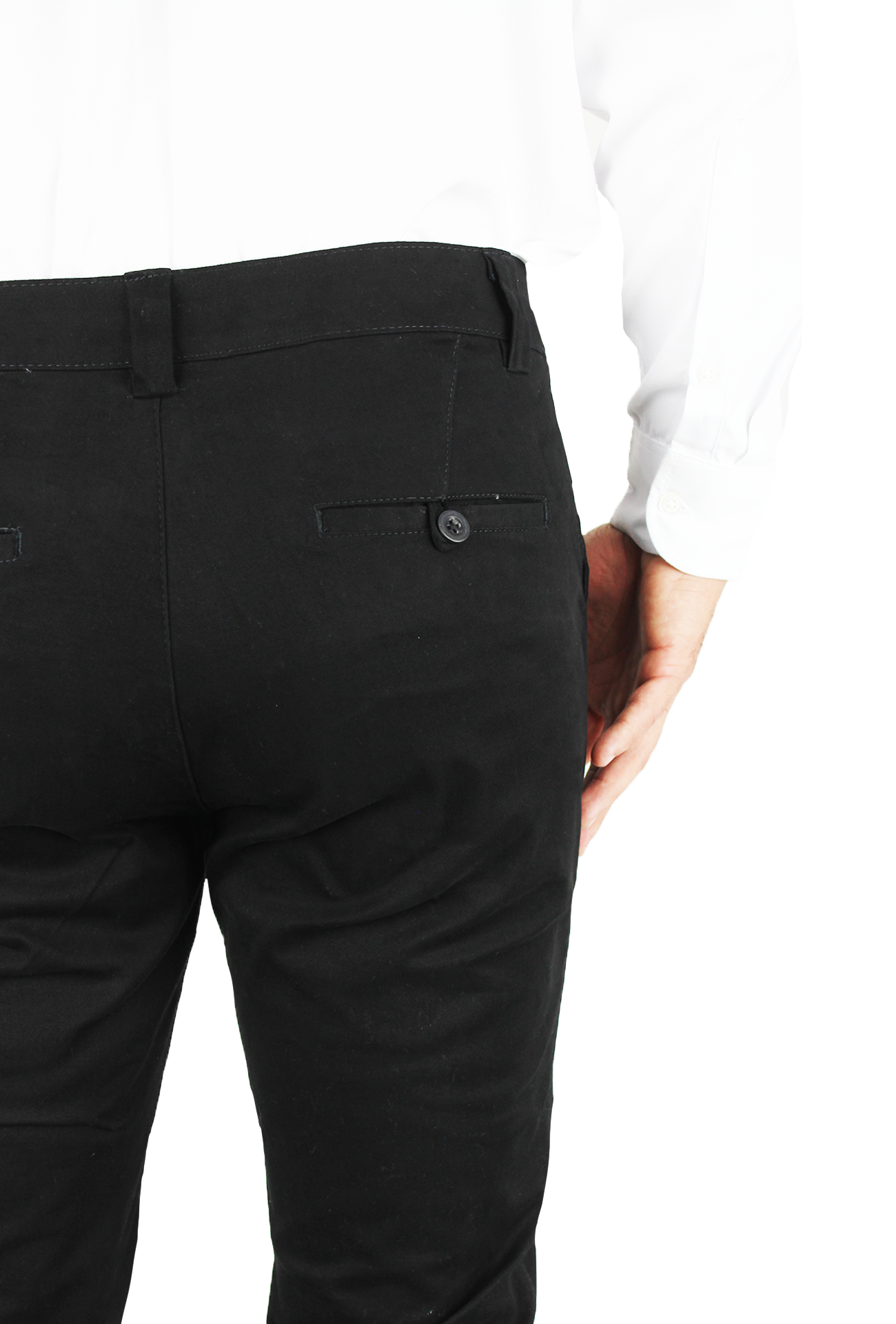 Pantalón Corte Chino Slim Fit Algodón Para Hombre