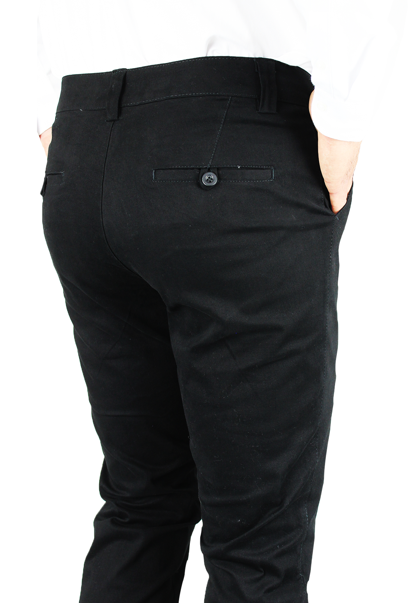 Pantalón Corte Chino Slim Fit Algodón Para Hombre