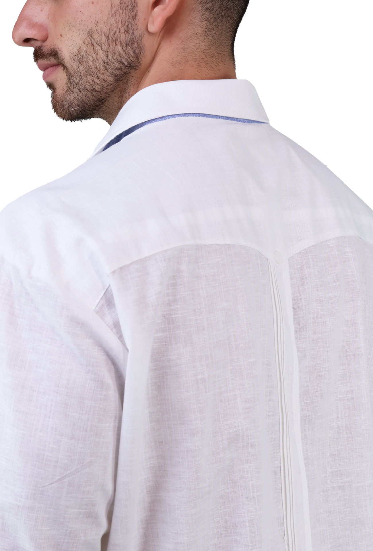 Guayabera Manga Larga De Aldogón Detalle Bordado Estilo Clásico Para Hombre