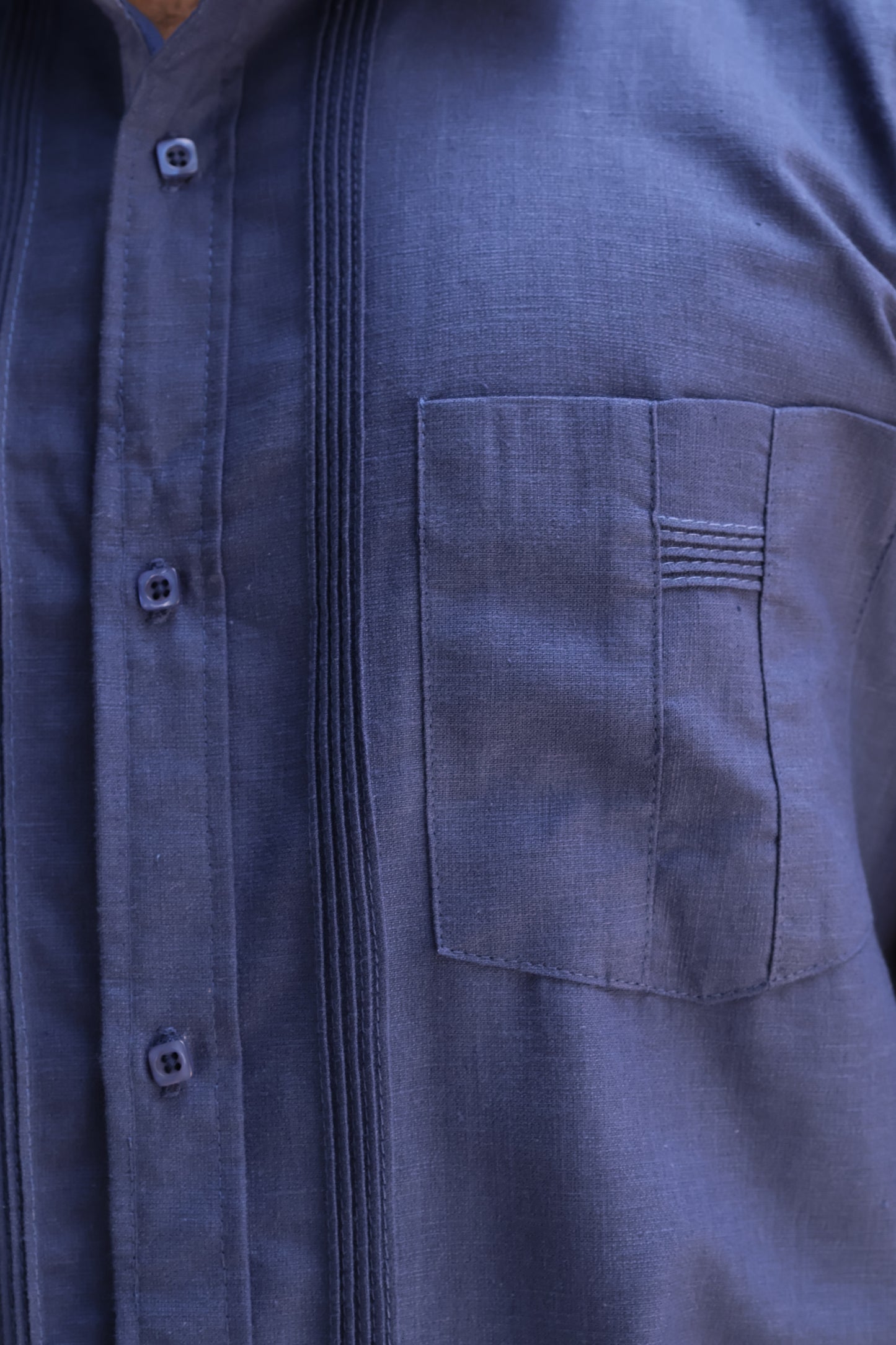 Guayabera Manga Corta De Algodón Corte Clasico Para Caballlero