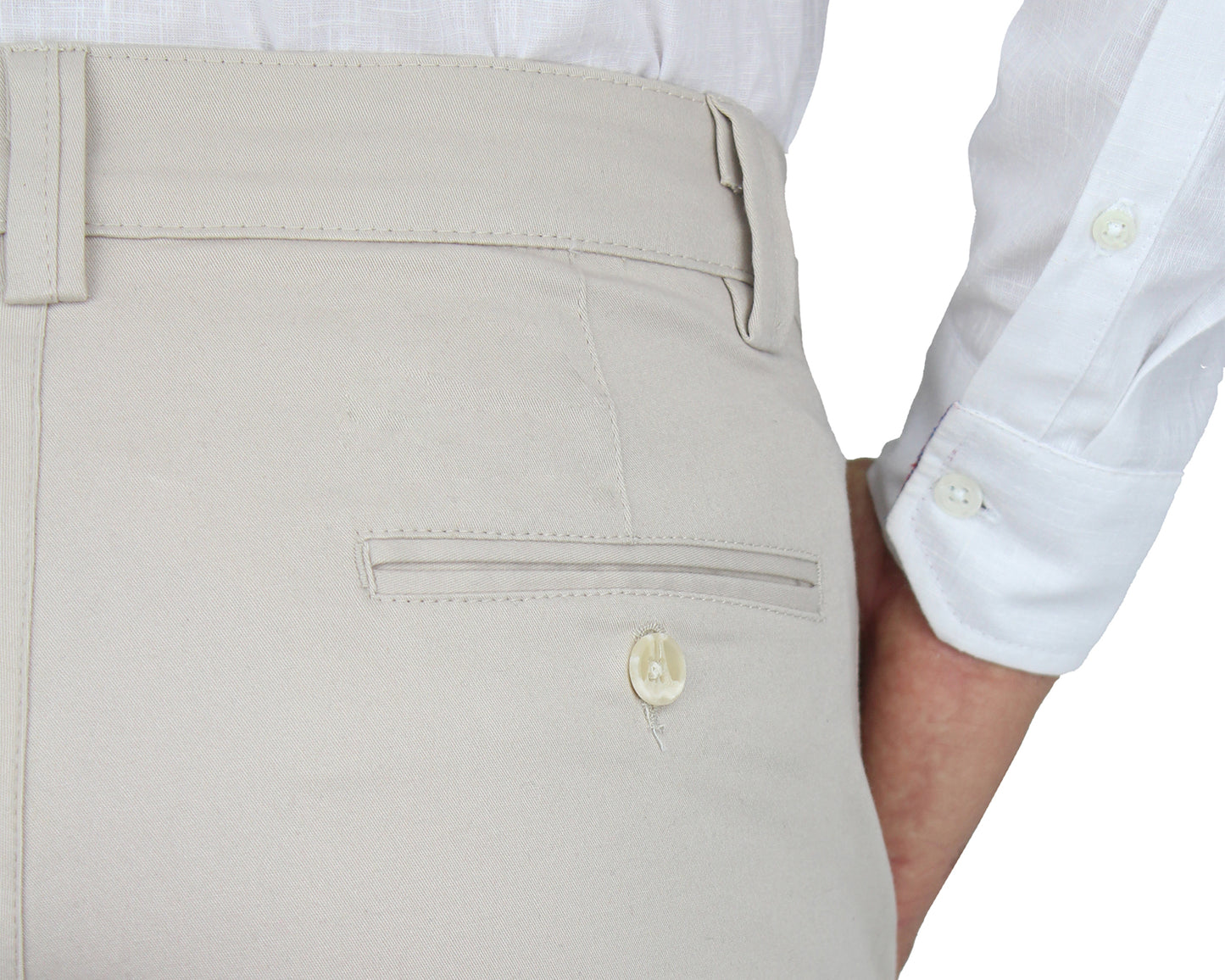 Pantalón De Vestir Con Bolsas Regular Stretch Para Hombre