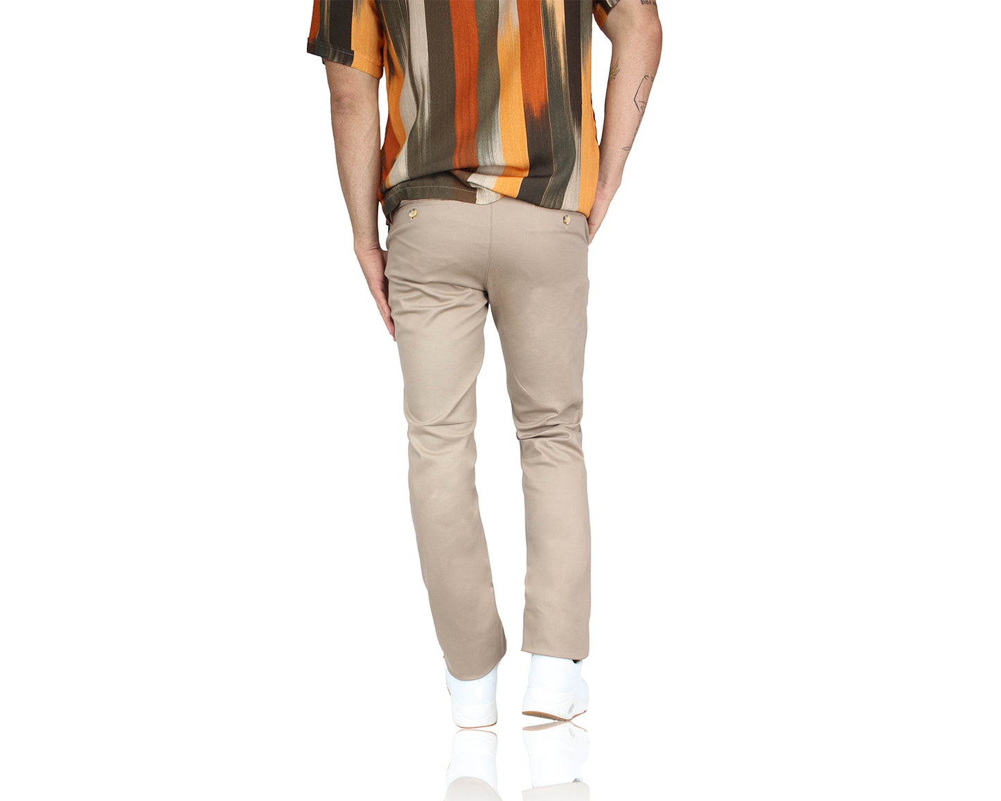 Pantalón De Vestir Con Bolsas Regular Stretch Para Hombre