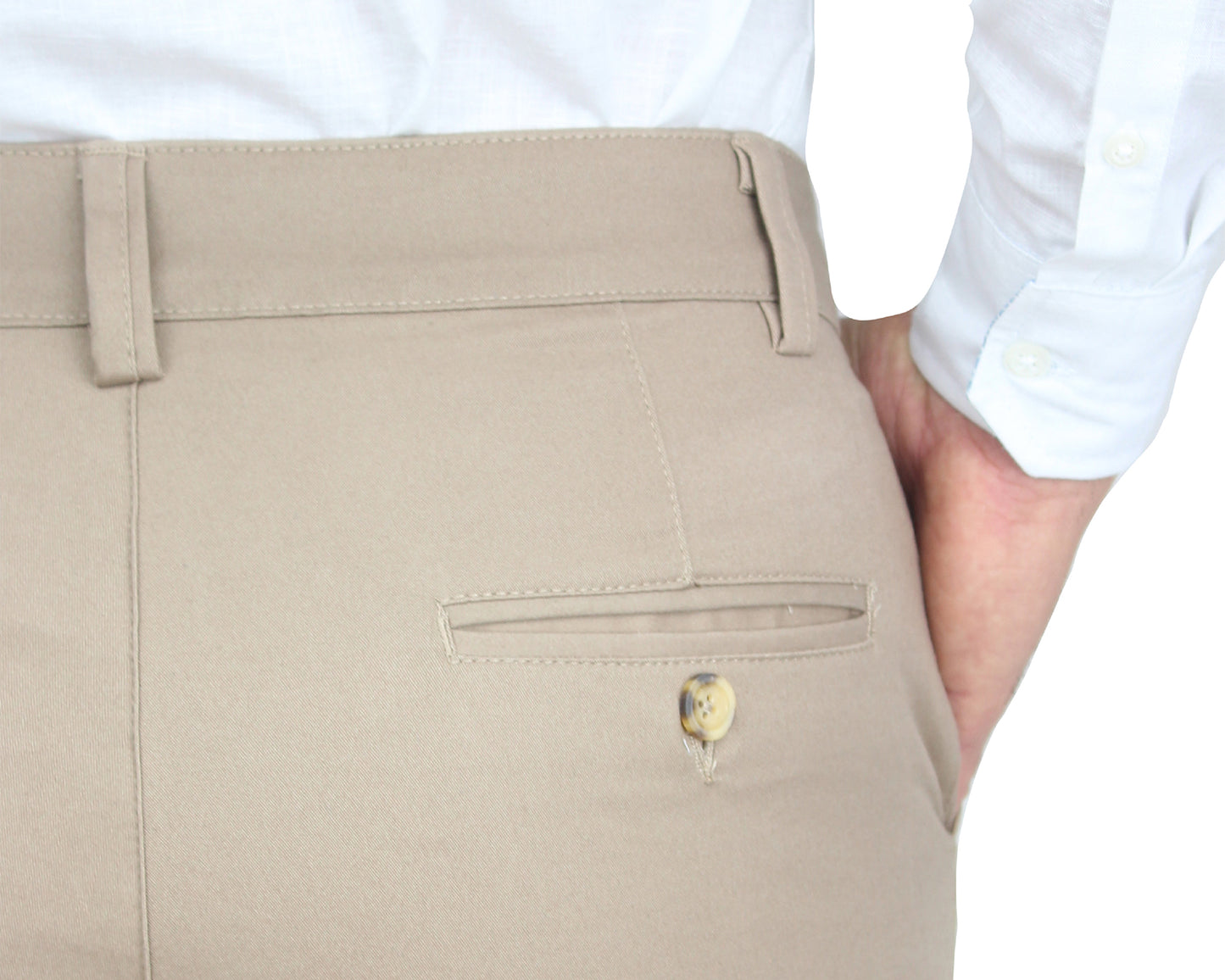 Pantalón De Vestir Con Bolsas Regular Stretch Para Hombre