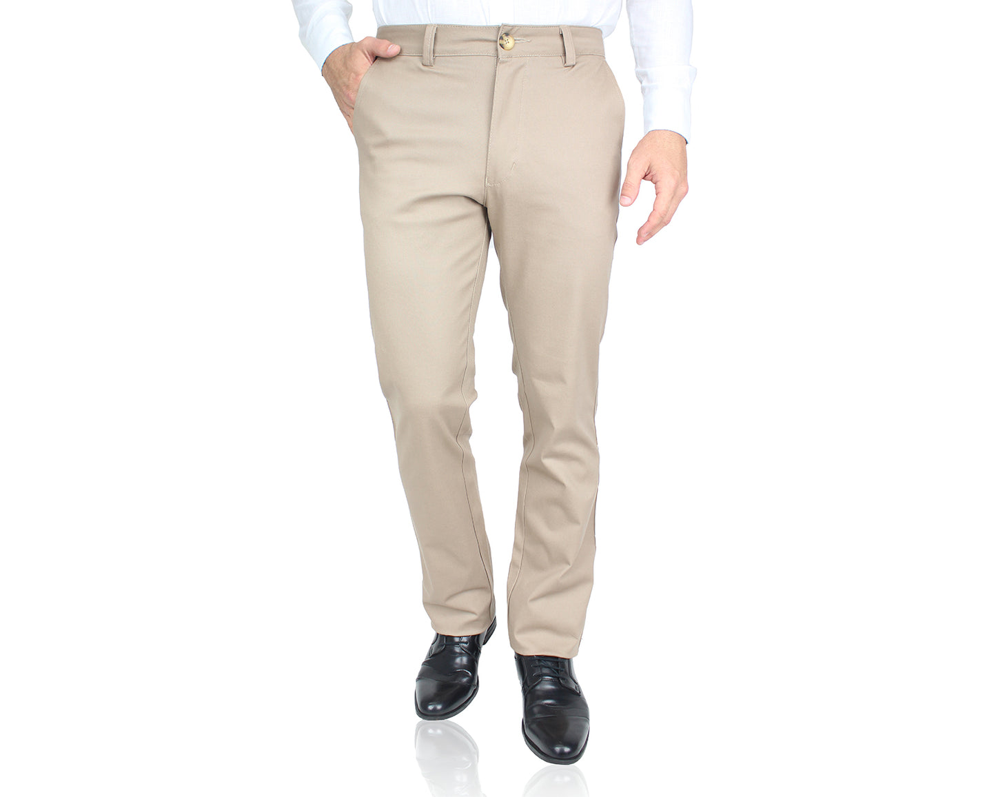 Pantalón De Vestir Con Bolsas Regular Stretch Para Hombre