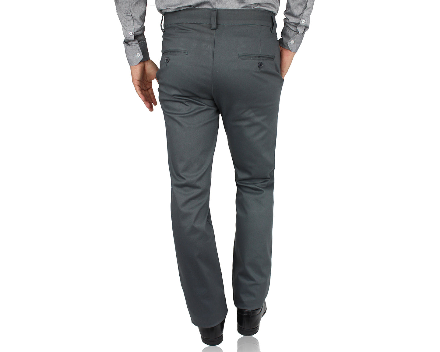 Pantalón De Vestir Con Bolsas Regular Stretch Para Hombre