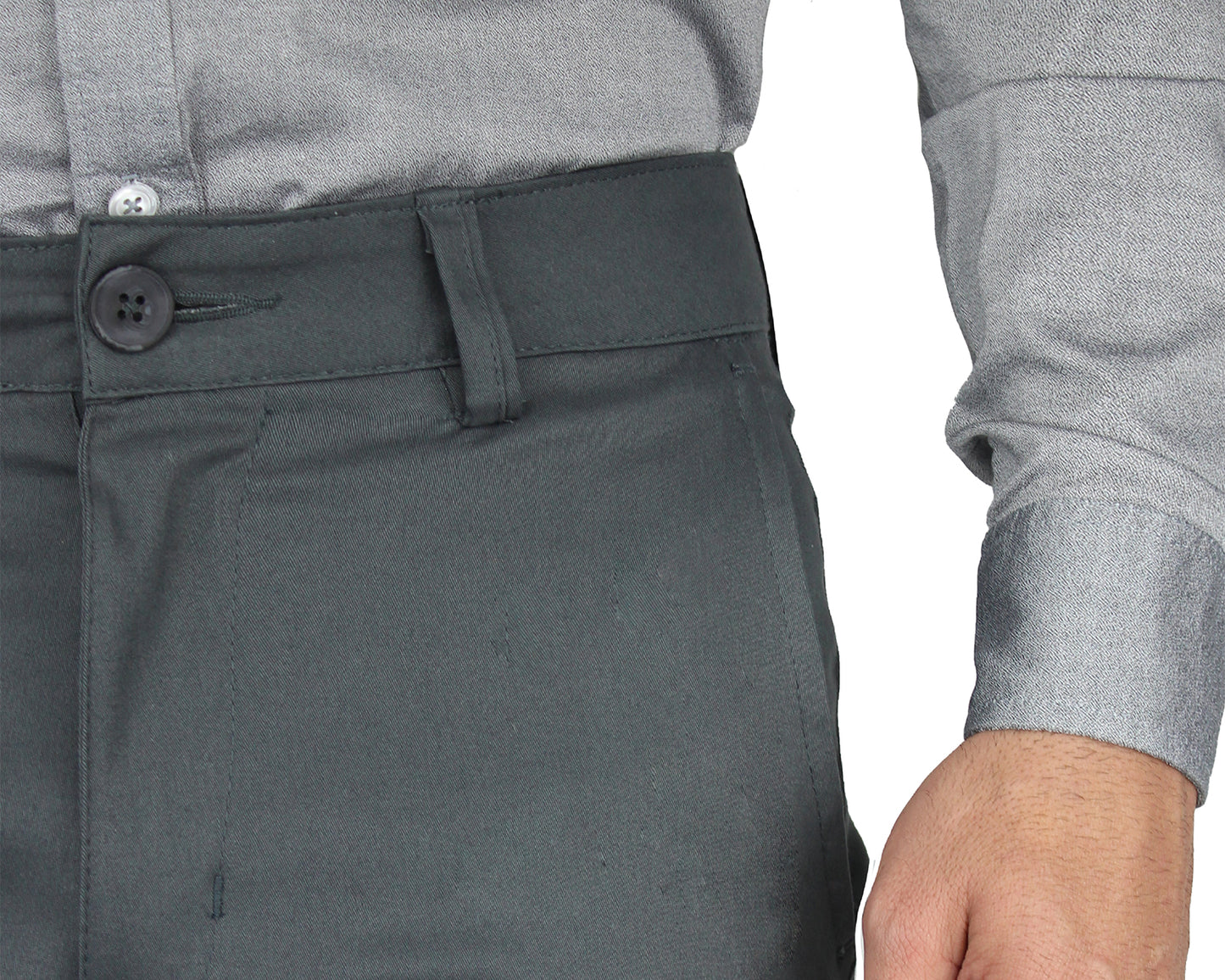 Pantalón De Vestir Con Bolsas Regular Stretch Para Hombre