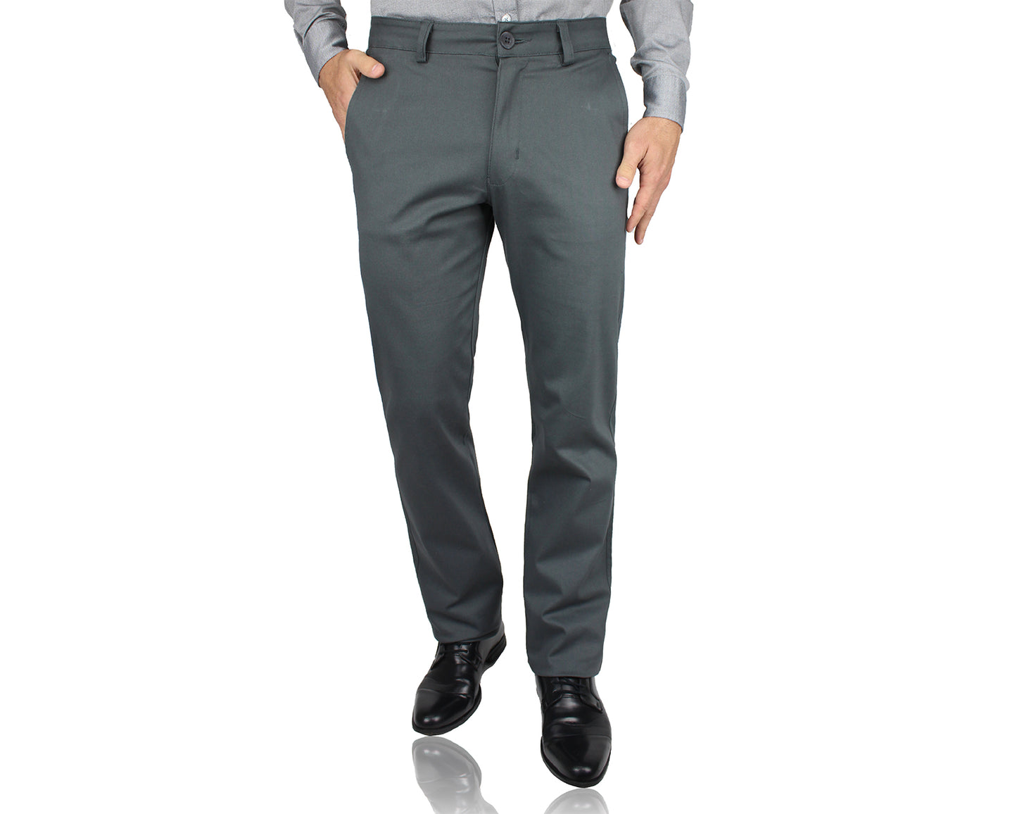 Pantalón De Vestir Con Bolsas Regular Stretch Para Hombre