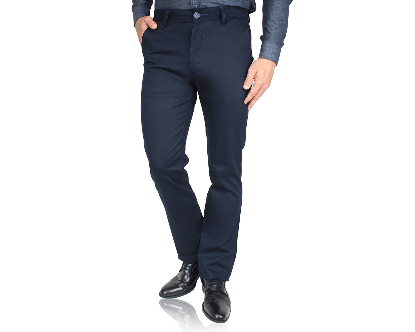 Pantalón De Vestir Con Bolsas Regular Stretch Para Hombre