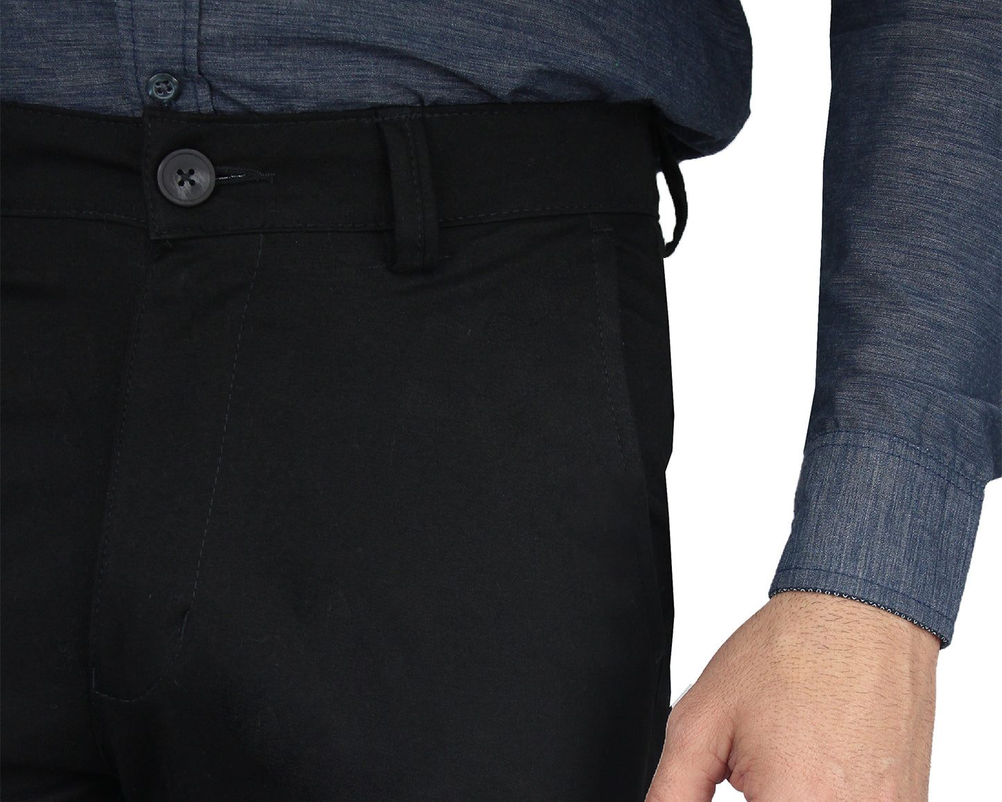 Pantalón De Vestir Con Bolsas Regular Stretch Para Hombre