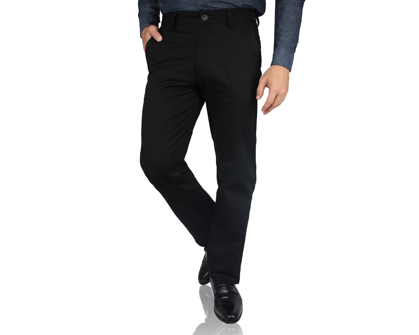 Pantalón De Vestir Con Bolsas Regular Stretch Para Hombre