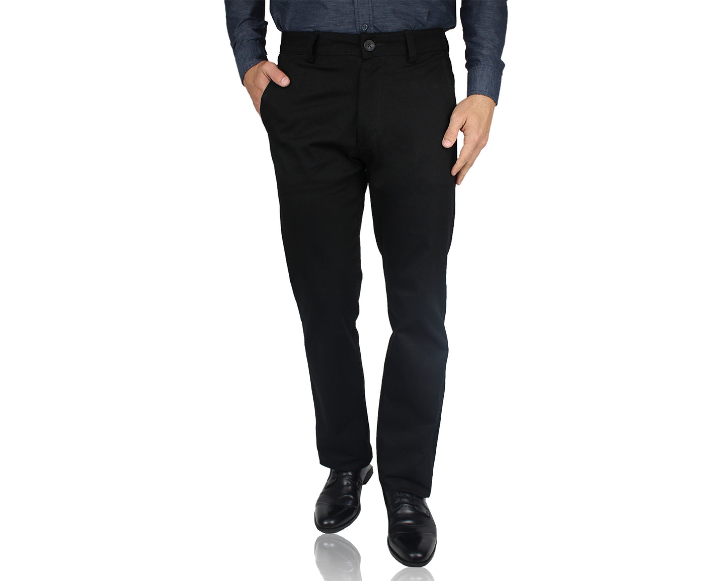 Pantalón De Vestir Con Bolsas Regular Stretch Para Hombre