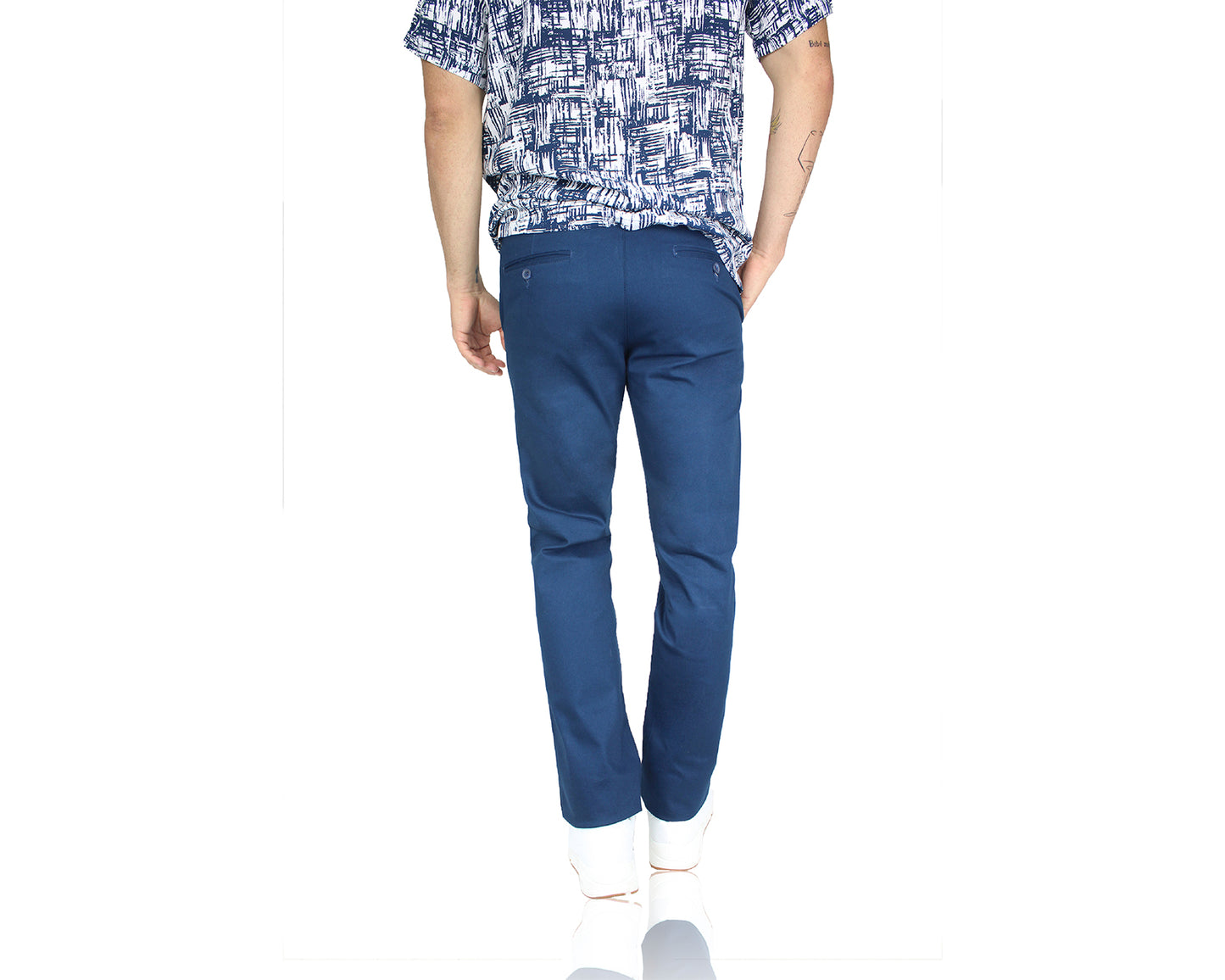 Pantalón De Vestir Con Bolsas Regular Stretch Para Hombre