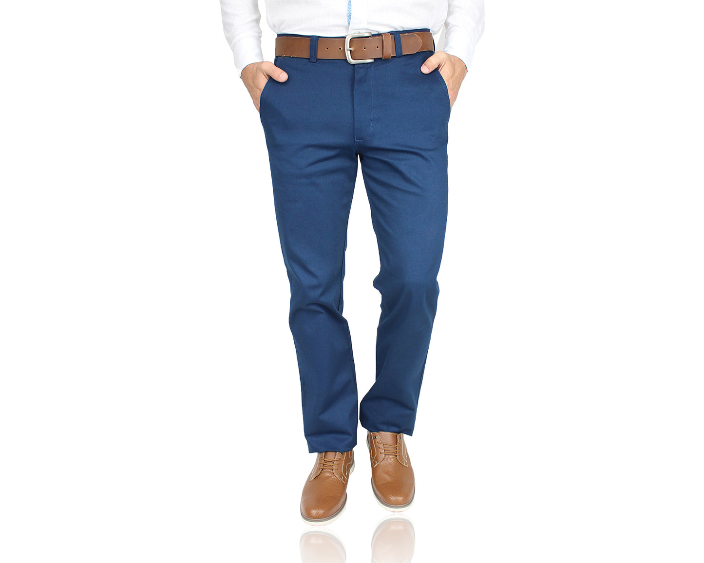 Pantalón De Vestir Con Bolsas Regular Stretch Para Hombre