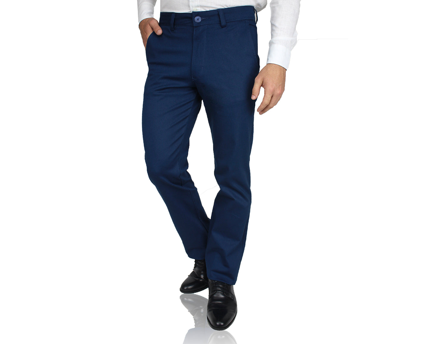 Pantalón De Vestir Con Bolsas Regular Stretch Para Hombre
