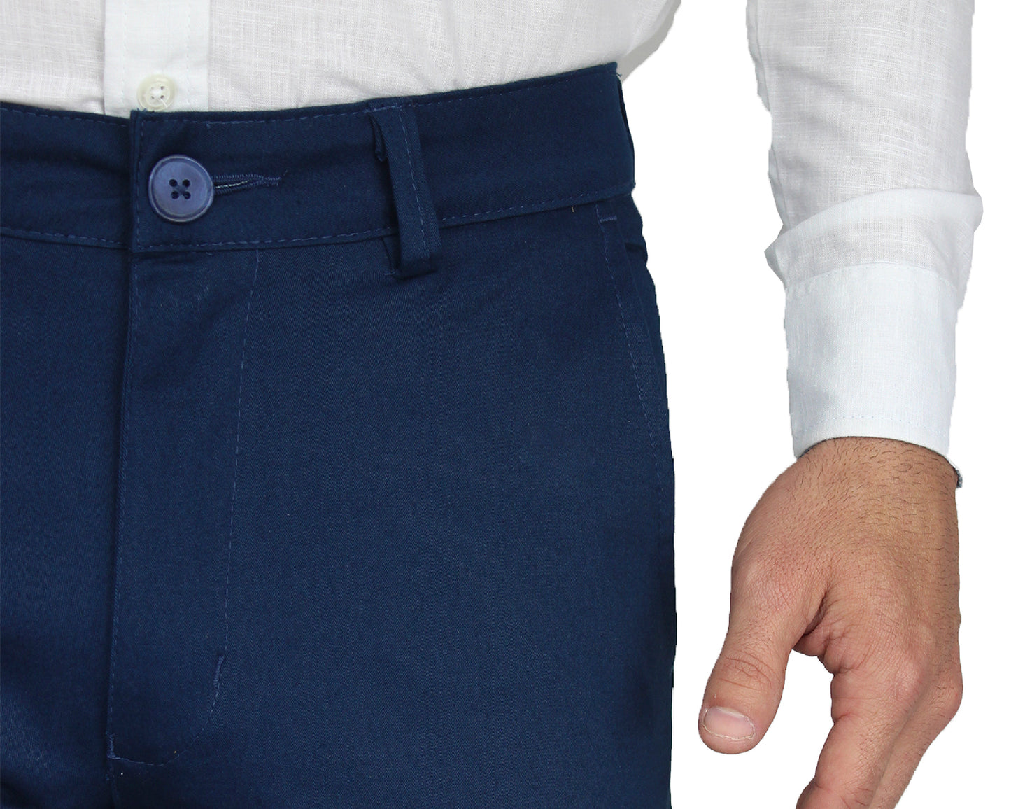 Pantalón De Vestir Con Bolsas Regular Stretch Para Hombre