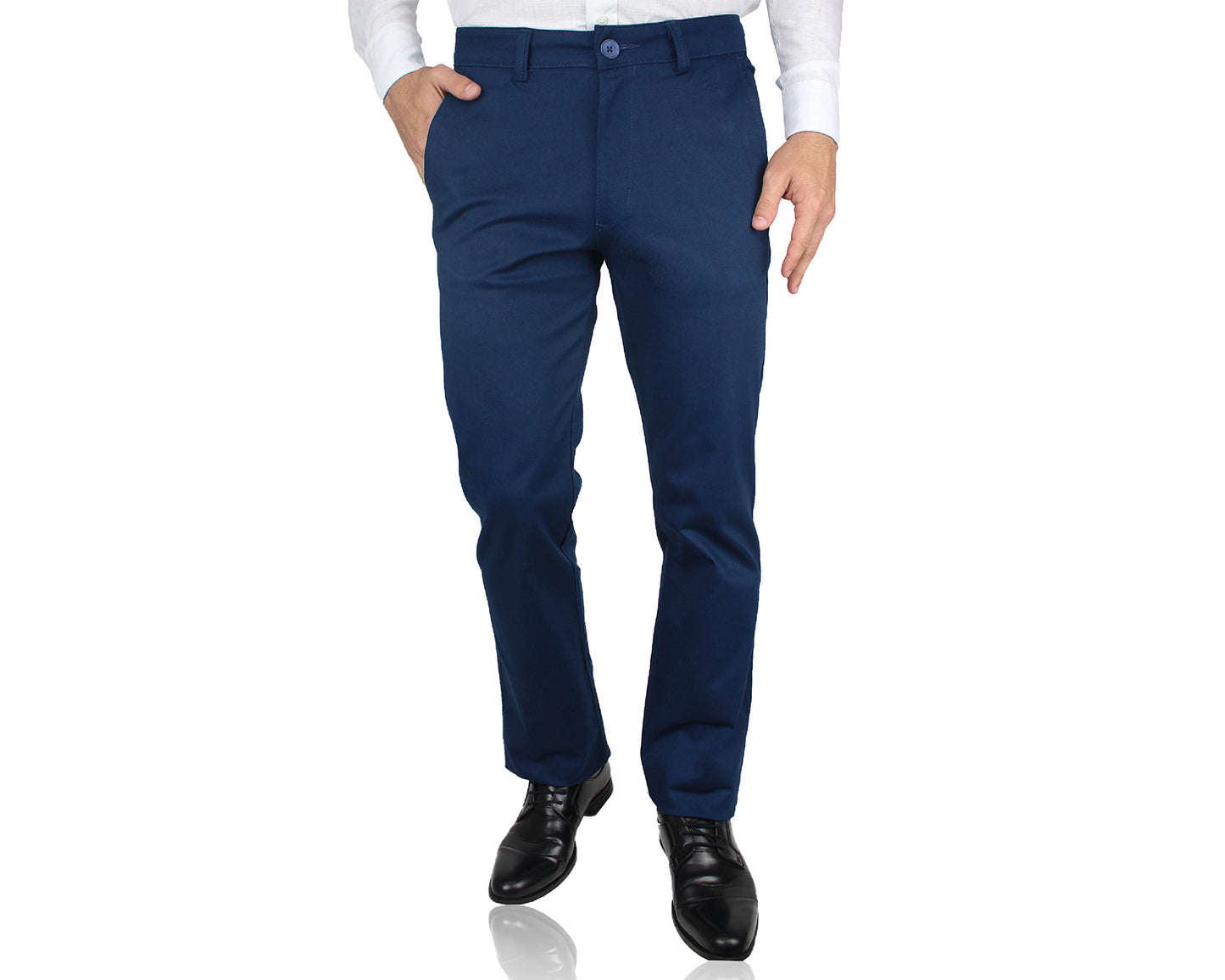 Pantalón De Vestir Con Bolsas Regular Stretch Para Hombre