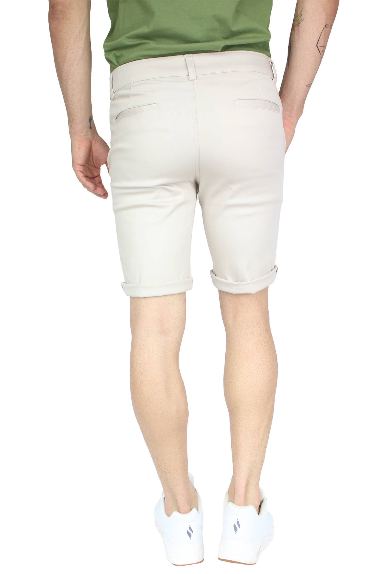 Bermuda Stretch Slim Fit De Algodón Para Hombre