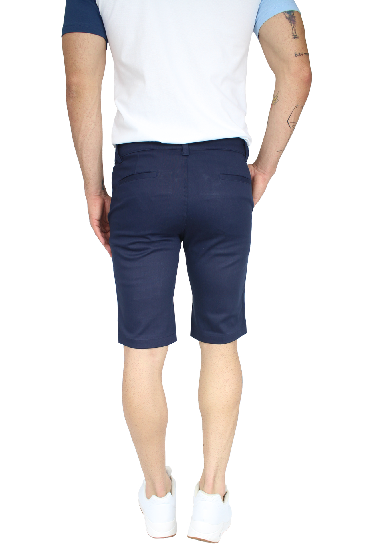 Bermuda Stretch Slim Fit De Algodón Para Hombre