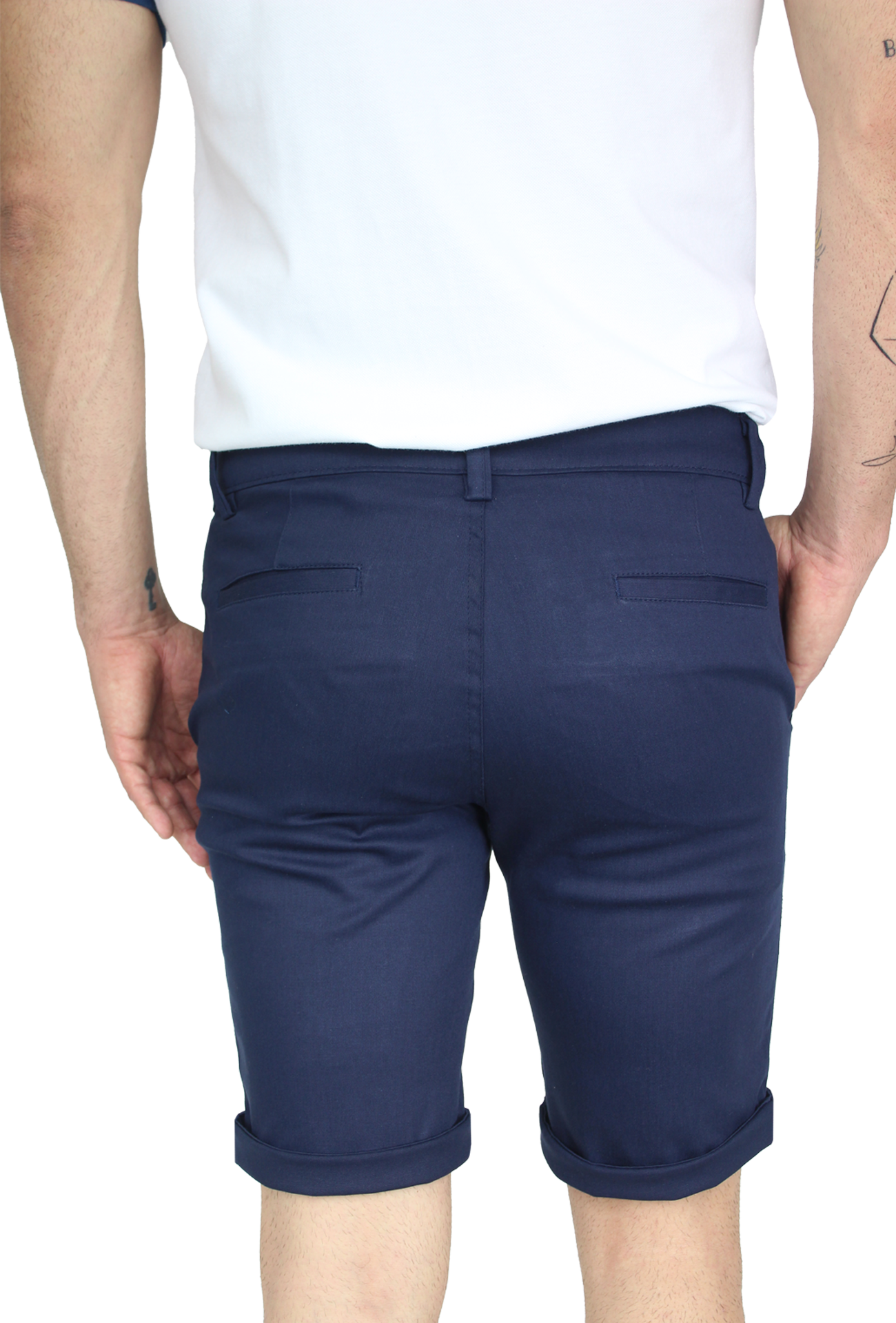Bermuda Stretch Slim Fit De Algodón Para Hombre