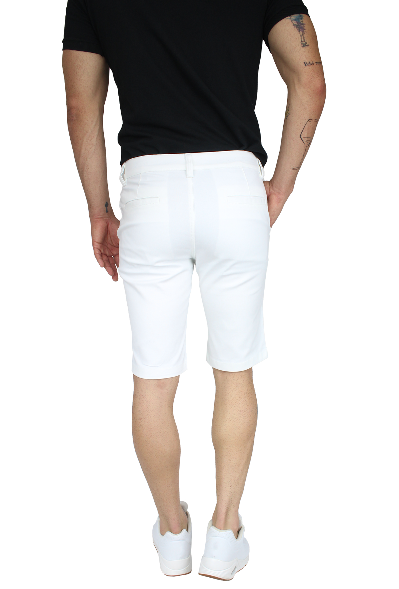 Bermuda Stretch Slim Fit De Algodón Para Hombre
