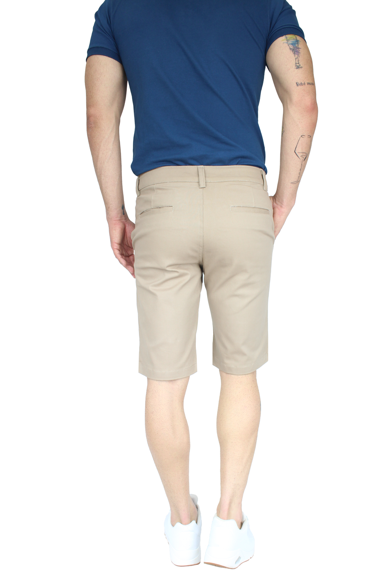 Bermuda Stretch Slim Fit De Algodón Para Hombre