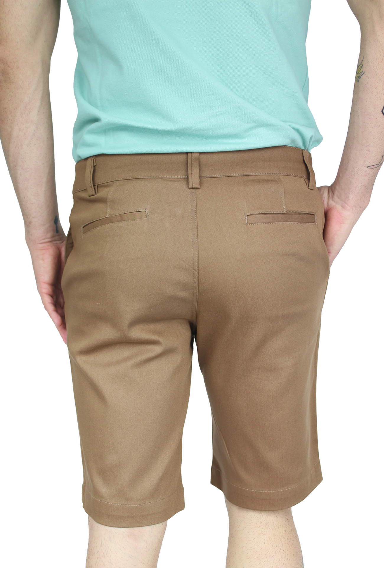 Bermuda Stretch Slim Fit De Algodón Para Hombre