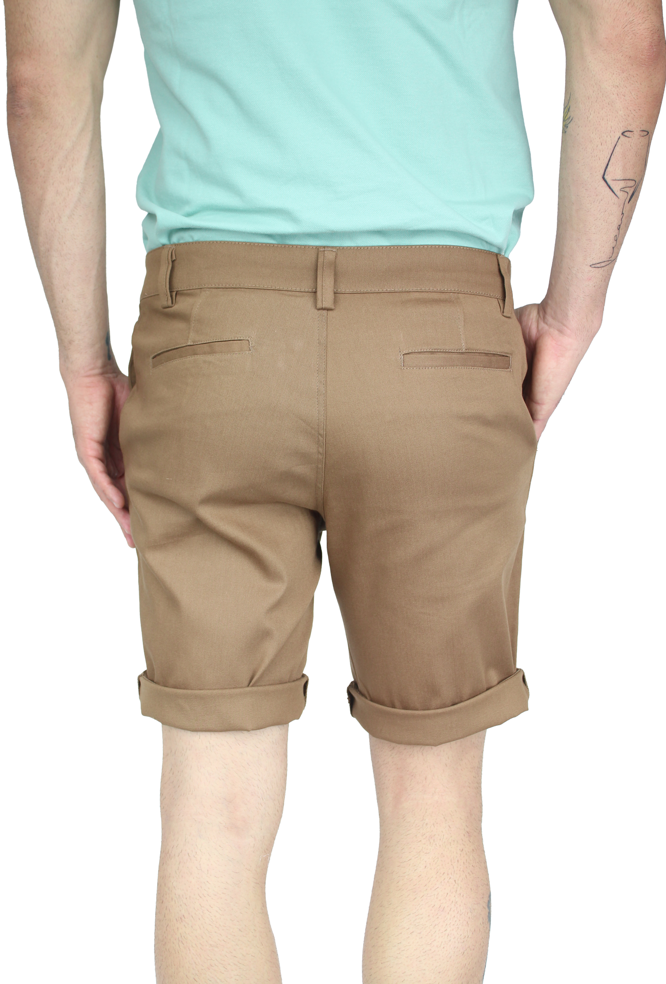 Bermuda Stretch Slim Fit De Algodón Para Hombre