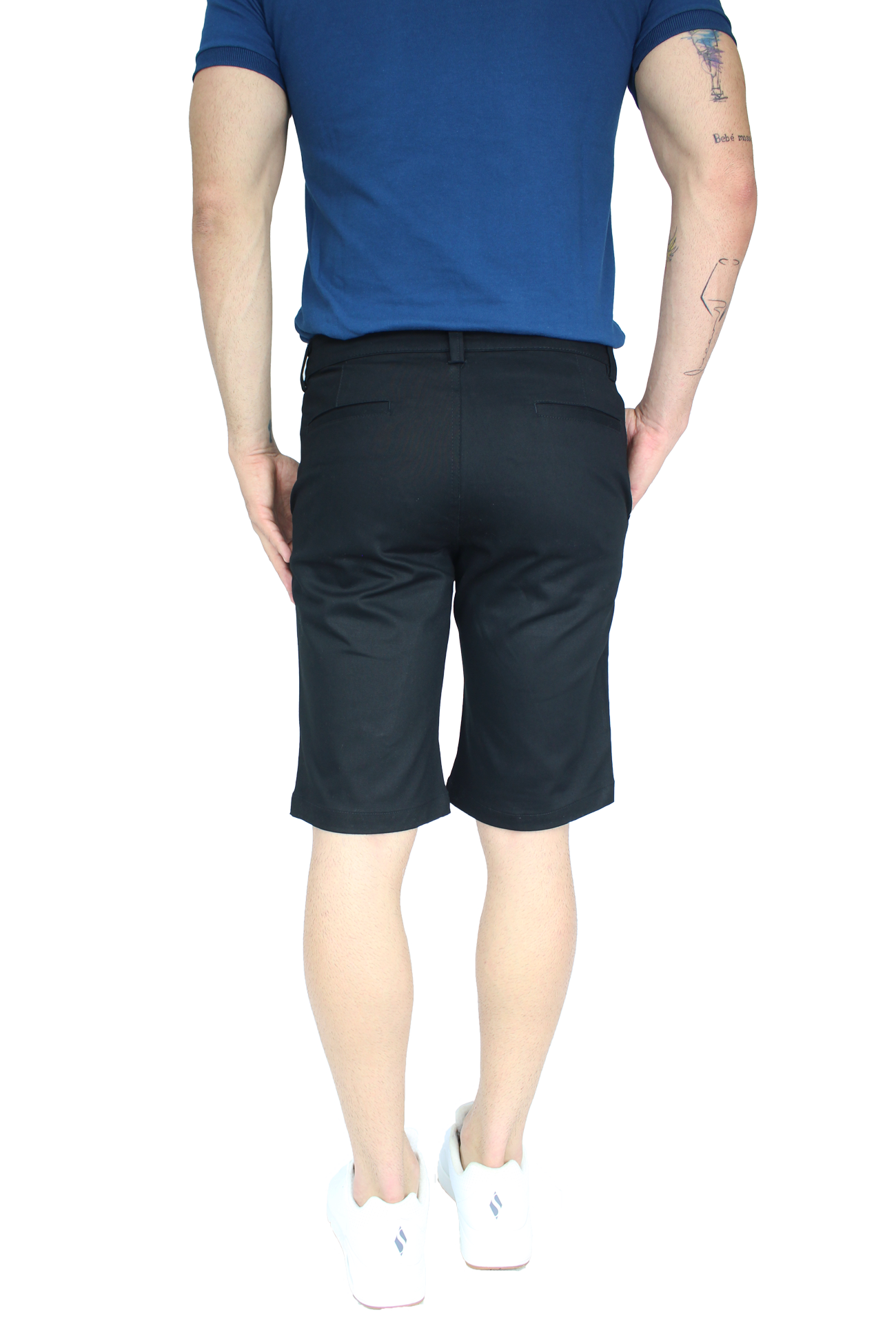 Bermuda Stretch Slim Fit De Algodón Para Hombre