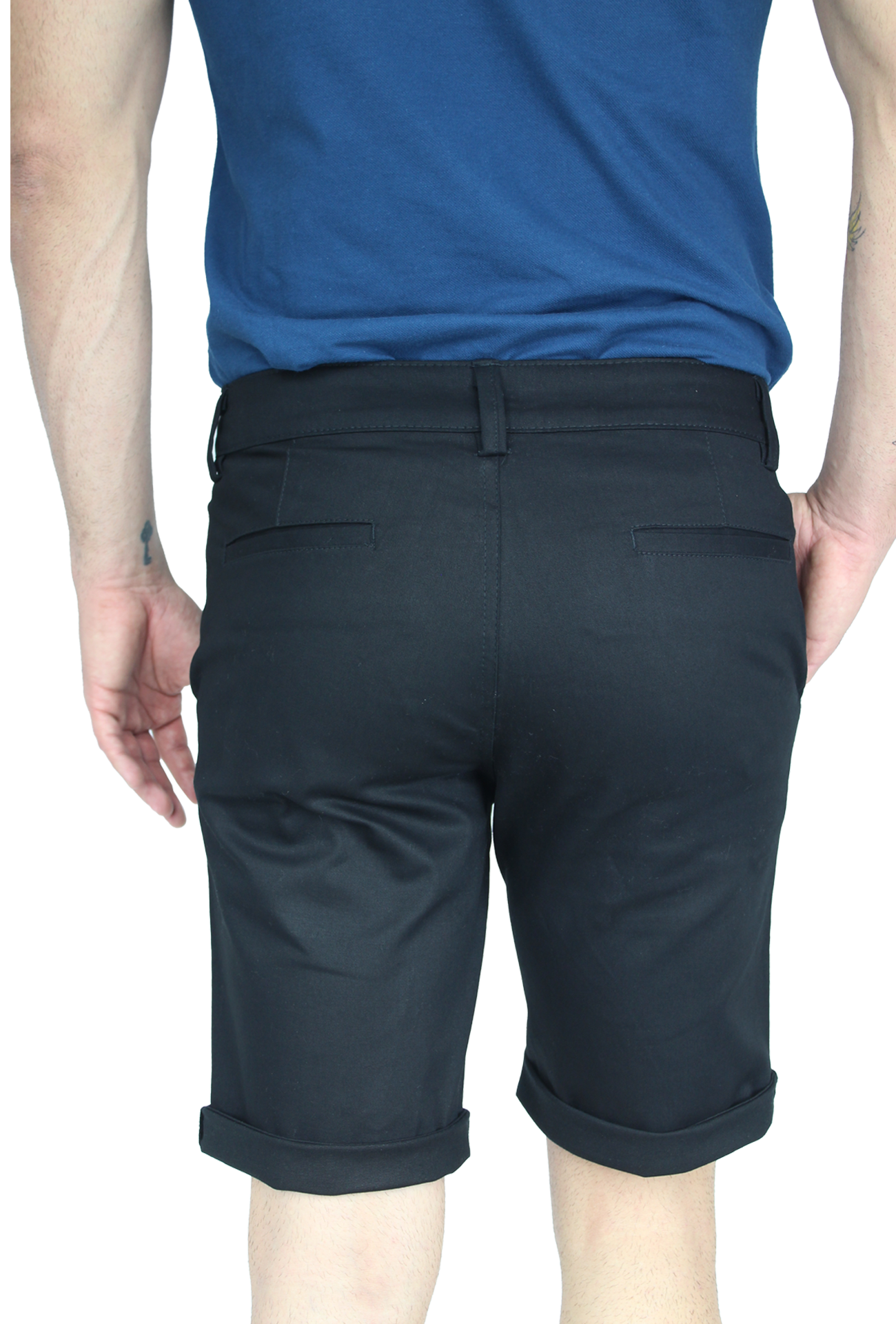 Bermuda Stretch Slim Fit De Algodón Para Hombre